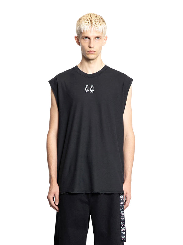 44 Label T-Shirt Smanicata Nera Graff Sl