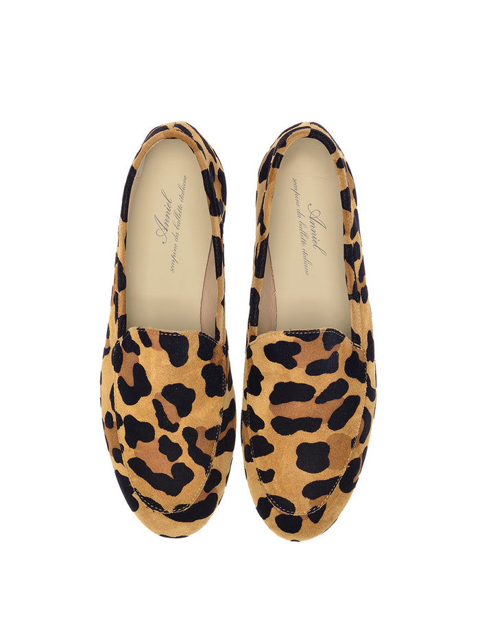 Mocassino Pelle Leopard Loafer-3