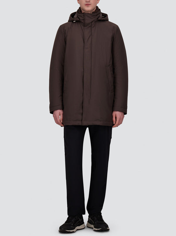 Herno Giacca In New Business E Nylon Ultralight Marrone-2