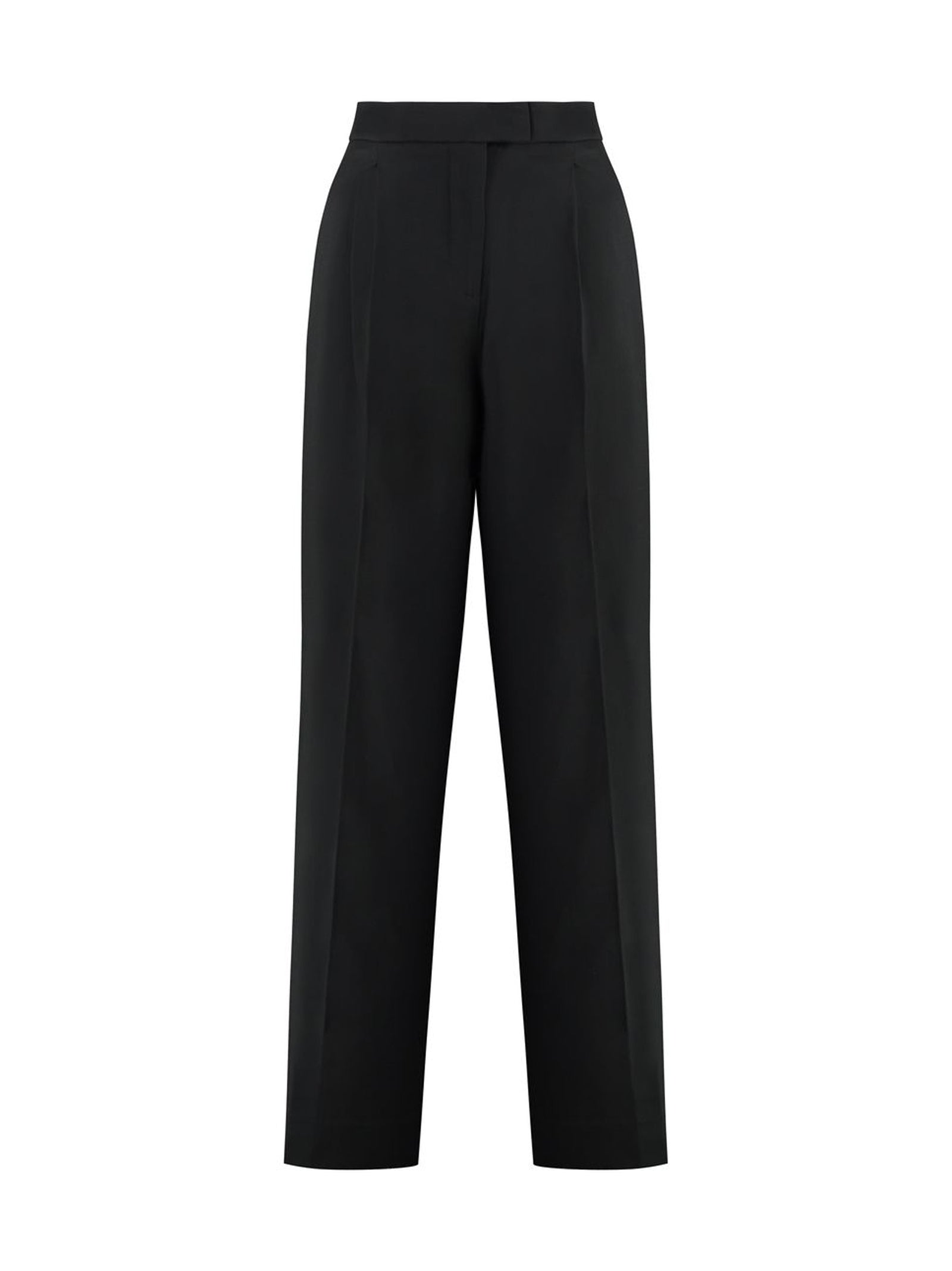 Pantaloni Con Pieghe In Morbido CrÊPe-1