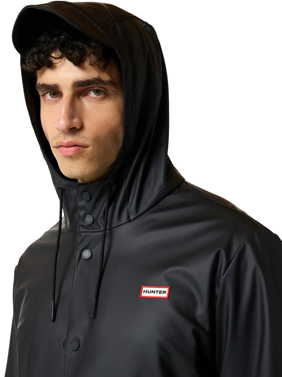 Hunter Jo Pu Raincoat Nera-4