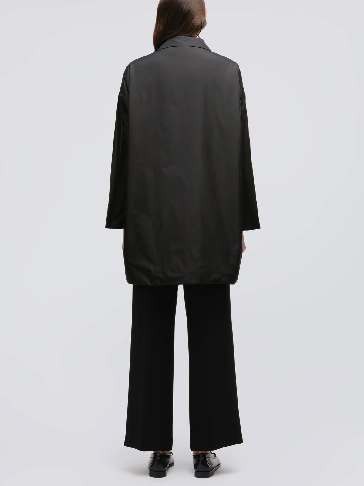 Aspesi Cappotto Teena In Nylon Nero-3