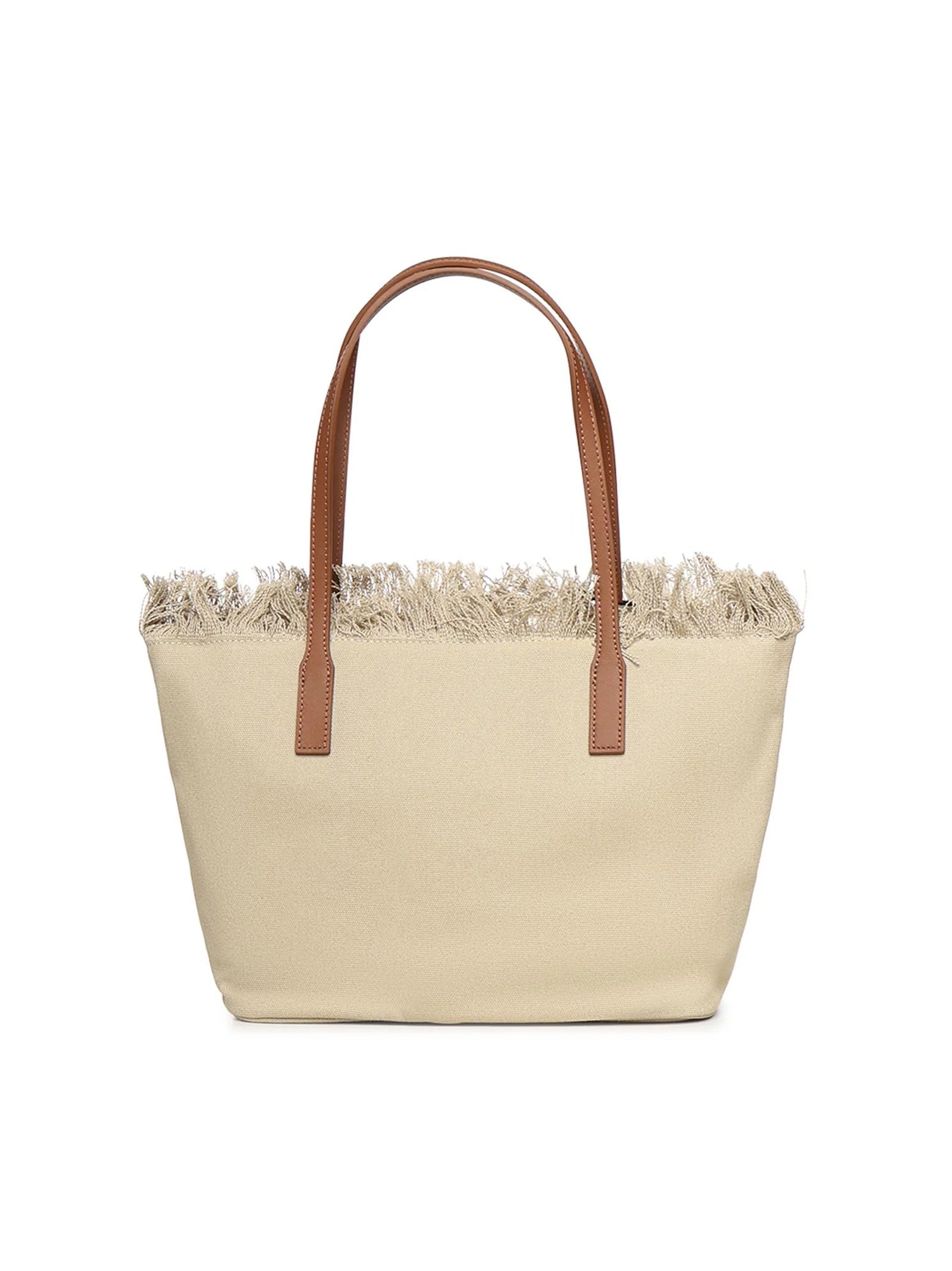 Saint Barth City Bag Mid Frange Beige-2