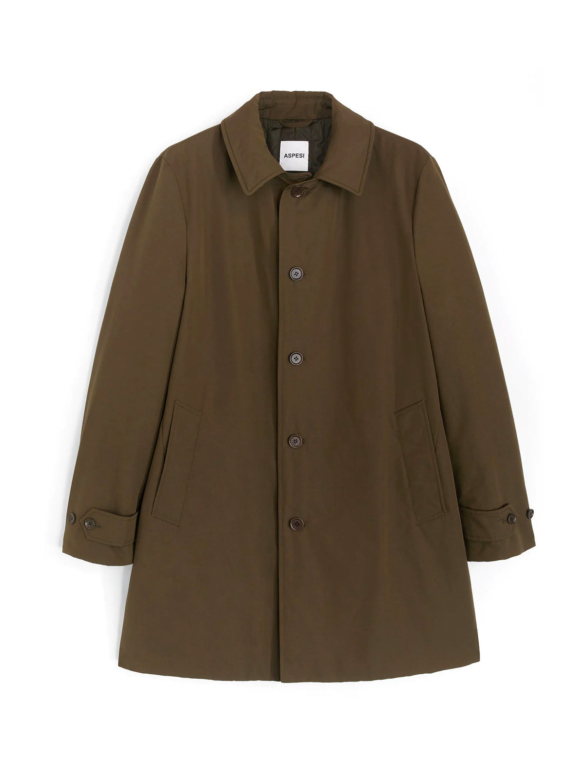 Aspesi Impermeabile Vodka Le In Misto Cotone - Militare-1