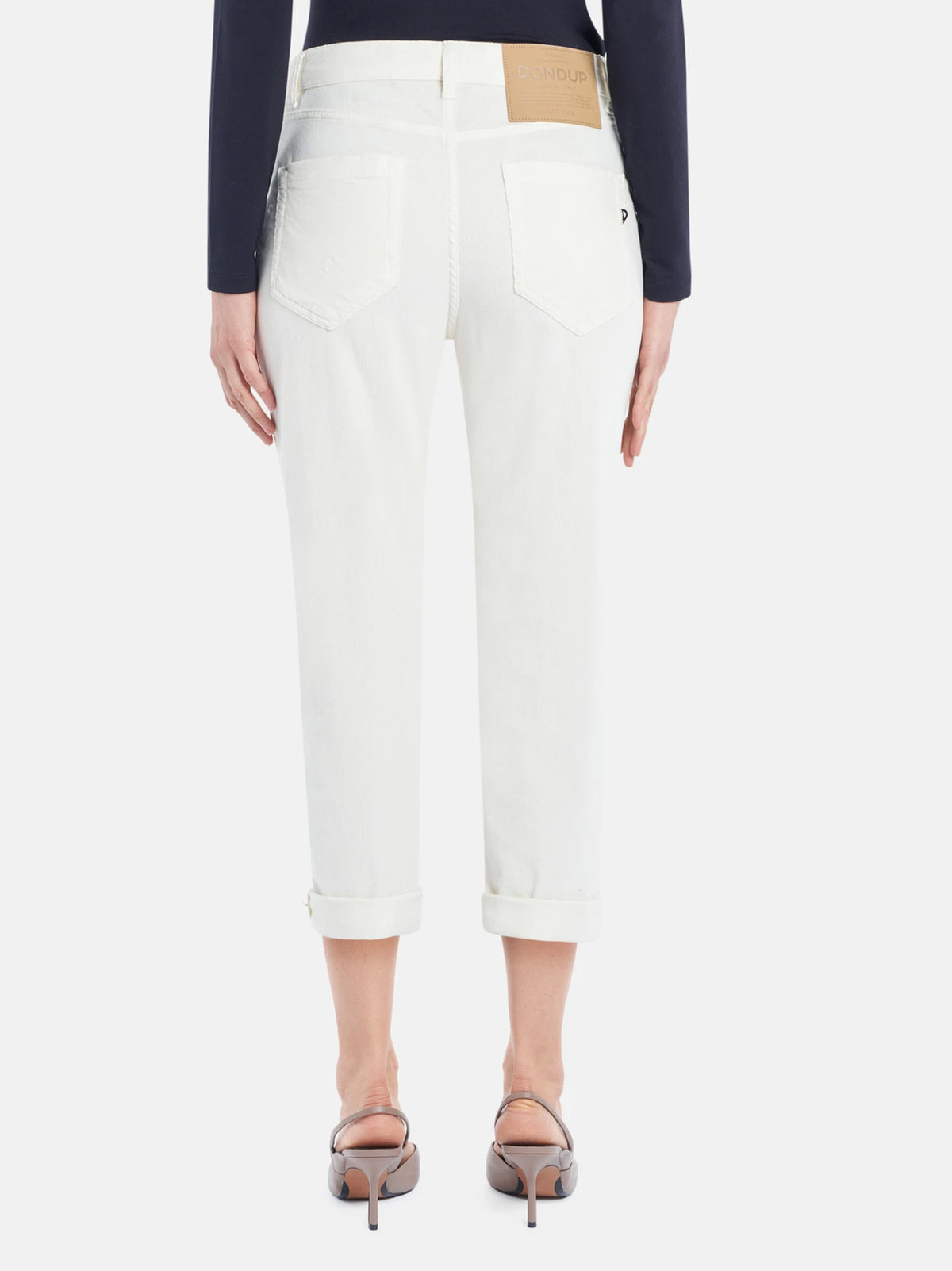 Dondup Pantaloni Koons Loose In Velluto Cotone E Lyocell-3