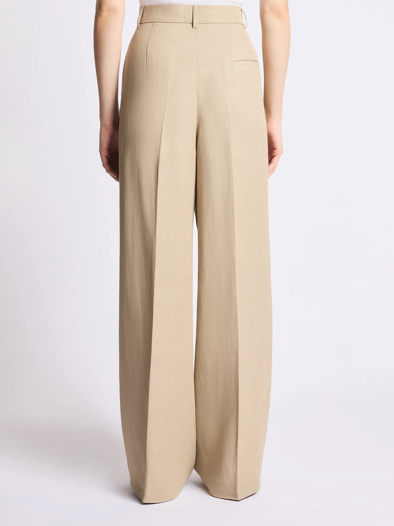 Pantaloni Regular Fit In Gabardine-3