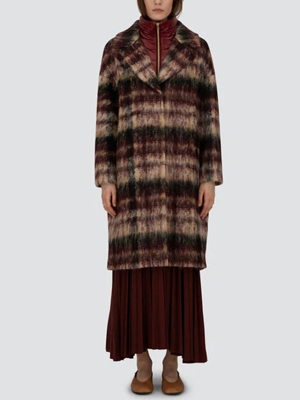 Herno Cappotto In Mohair Check Wool E Nylon Ultralight-2