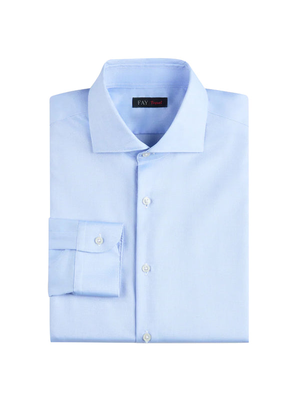 Camicia Travel Regular Fit in Cotone-FAY-NCMA1522670QSR U006