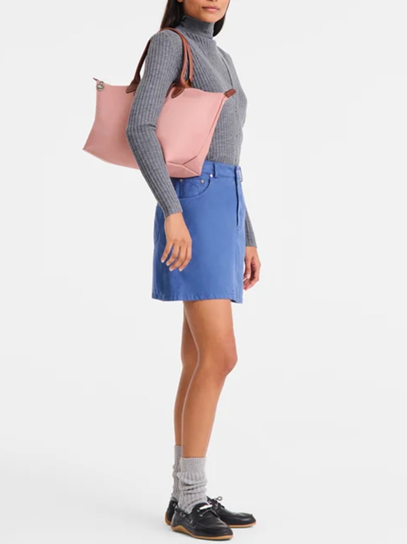 Longchamp Paris Borsa Con Manico L Le Pliage Original Te' Rosa-2