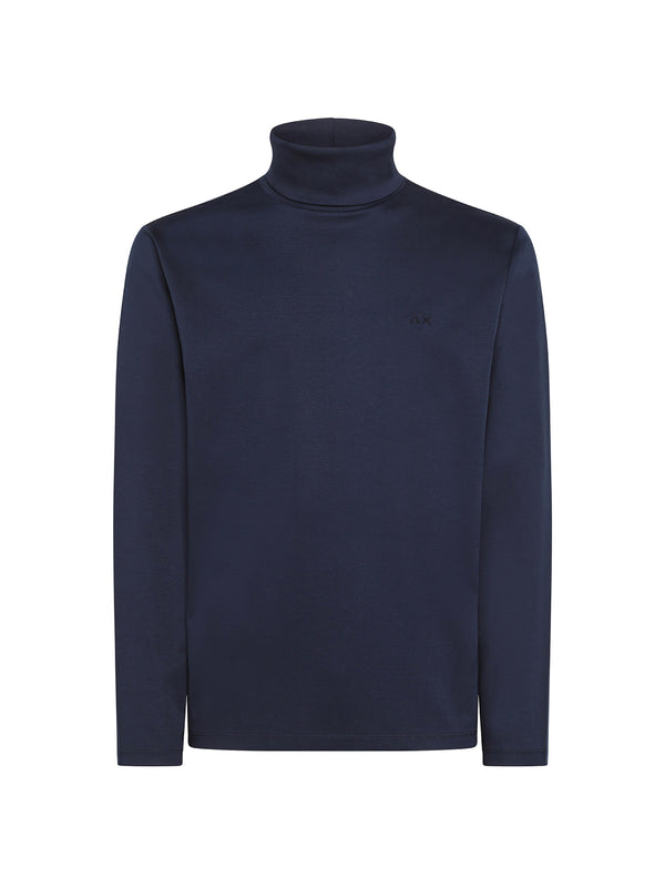 T-Shirt Maniche Lunghe Collo Alto