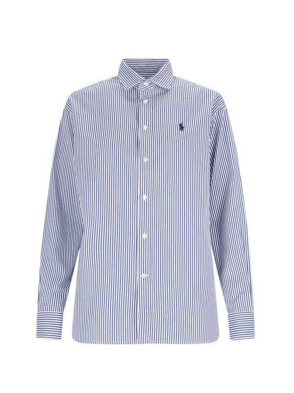 Camicia A Righe Relaxed Fit