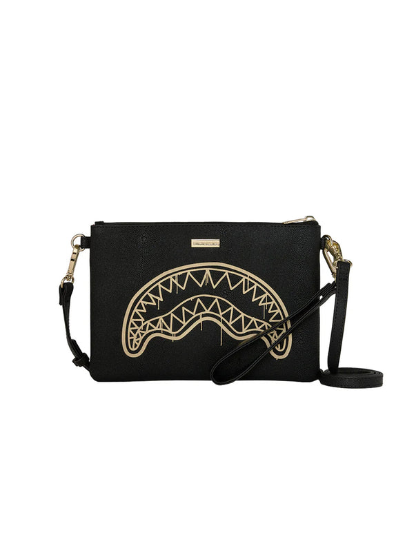 That Gold Drap Crossbody Pouchette