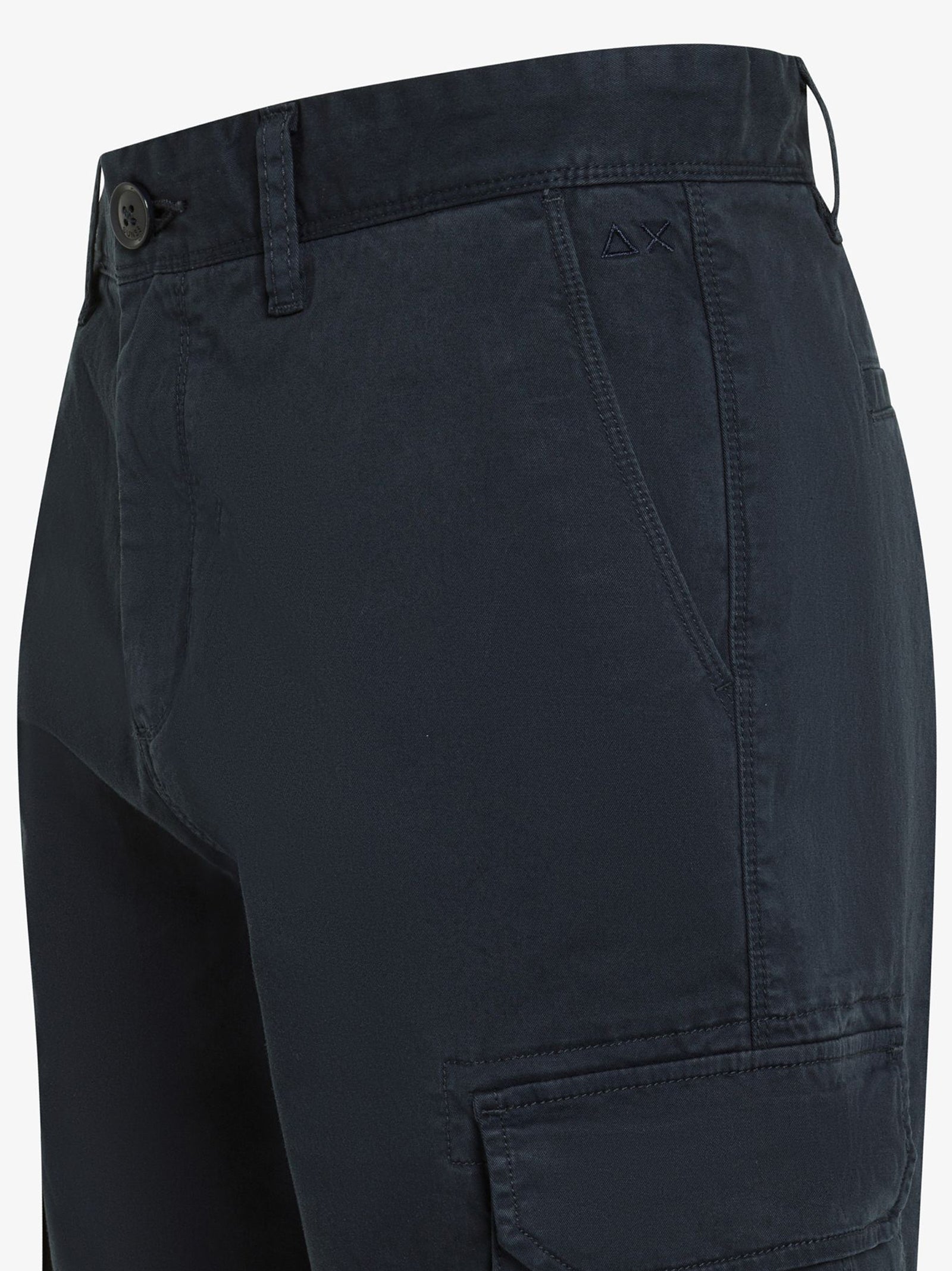 Sun68 Shorts Cargo Pocket Navy Blue-2