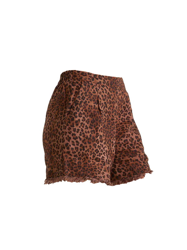 Saint Barth Shorts Lino Leopard-2