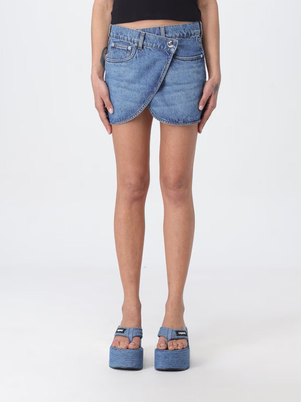 Denim Mini Skirt-2