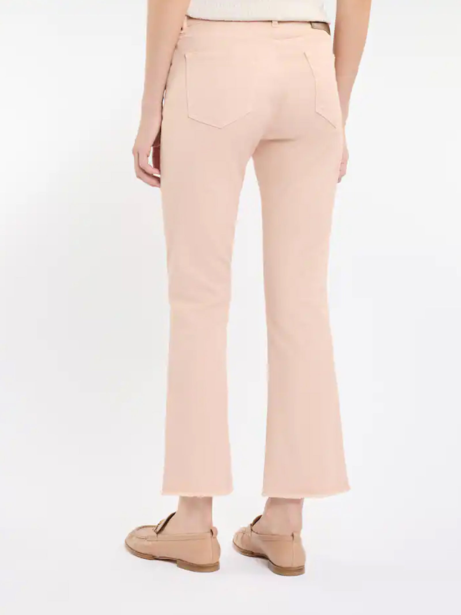 Pantaloni 5 Tasche In Cotone Stretch-3