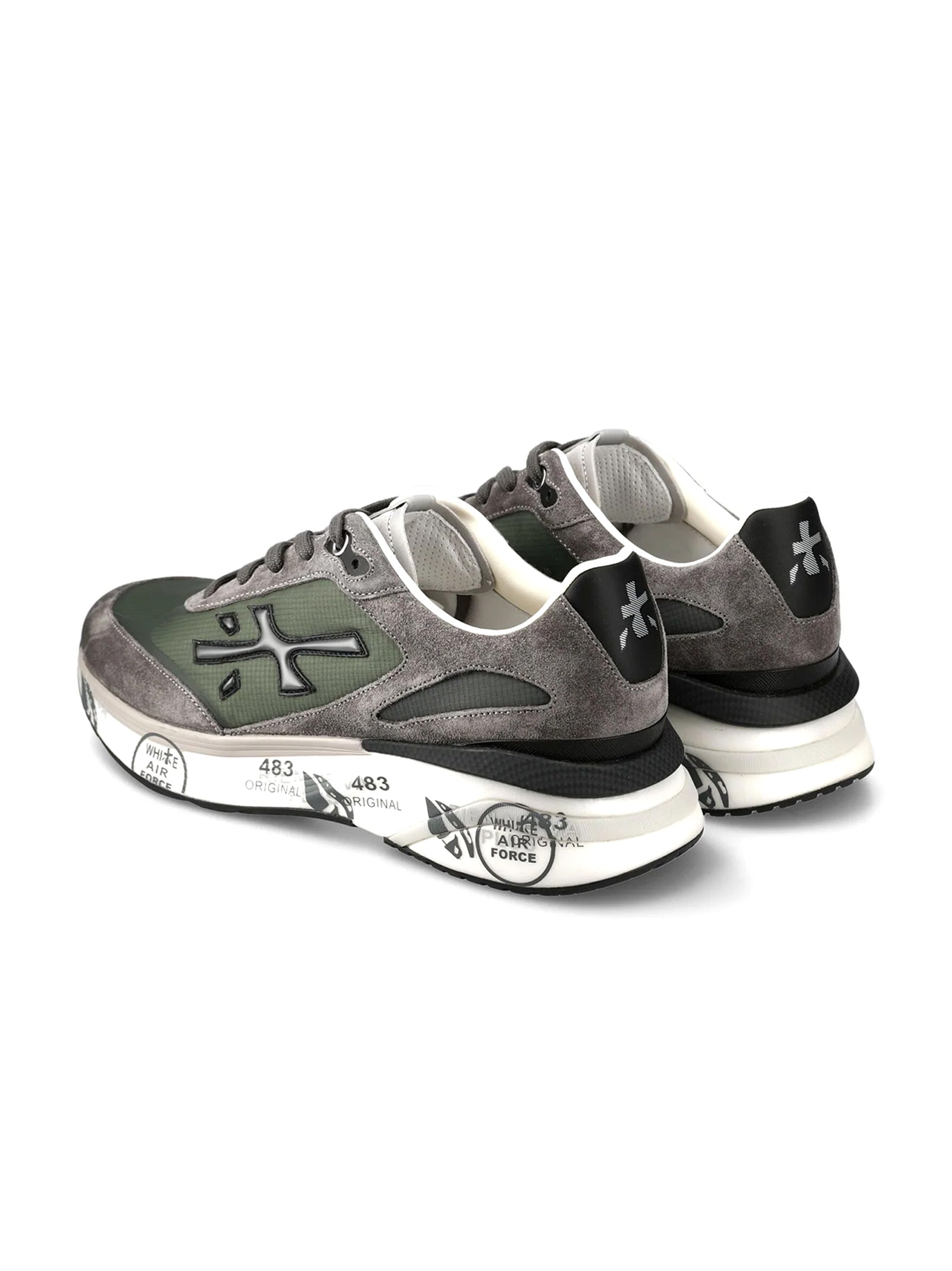 Premiata Sneakers  Moerunvar 7106 Dark Grey/Military Green-4