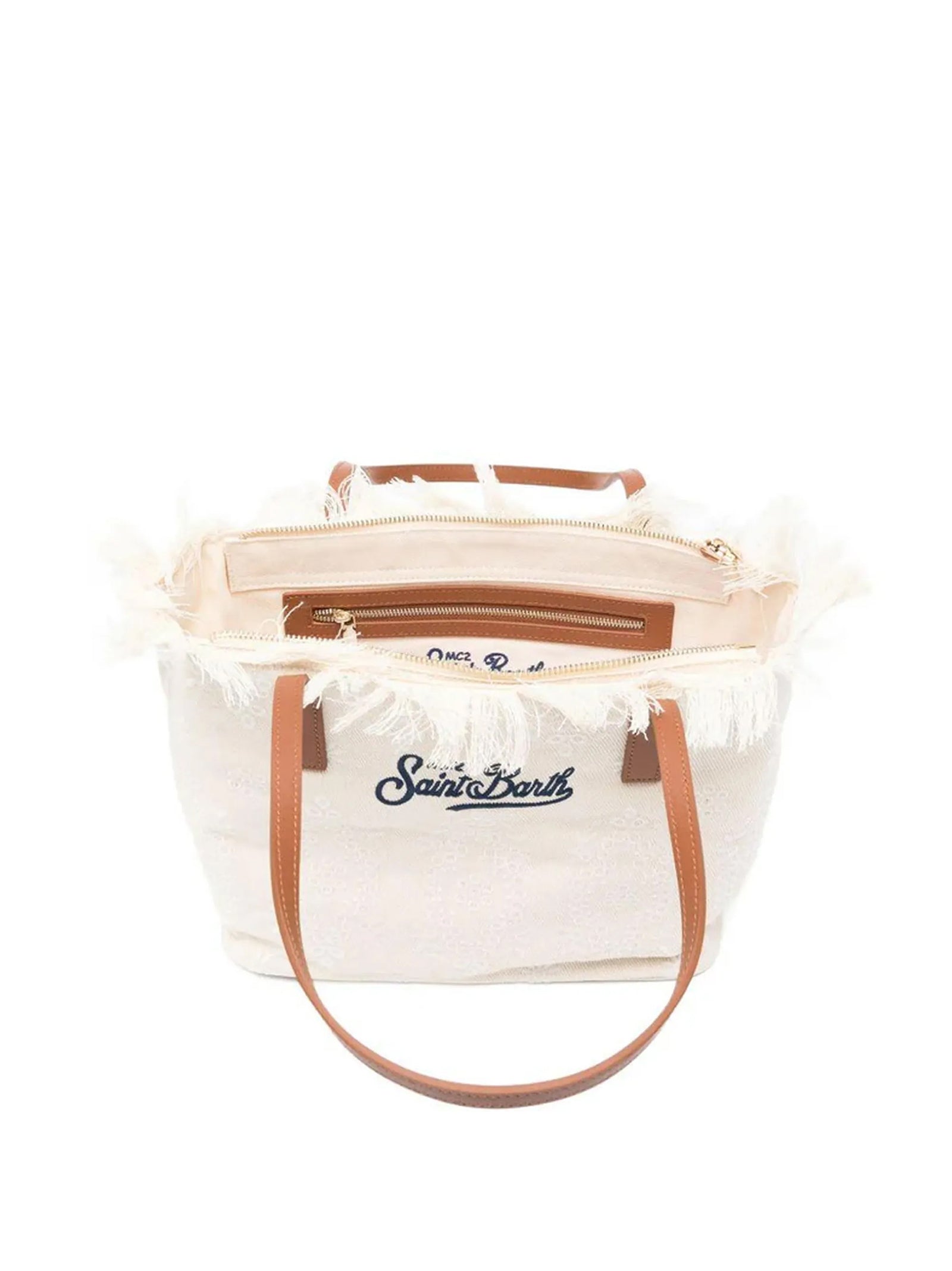 Saint Barth City Bag Mid Sangallo Bianca-3