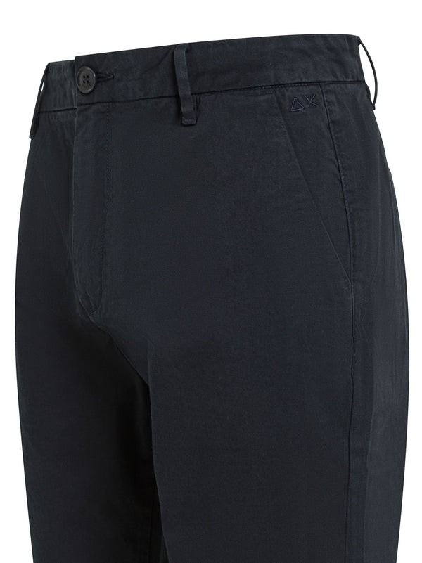 Sun68 Pantaloni Chino In Cotone Blu-2