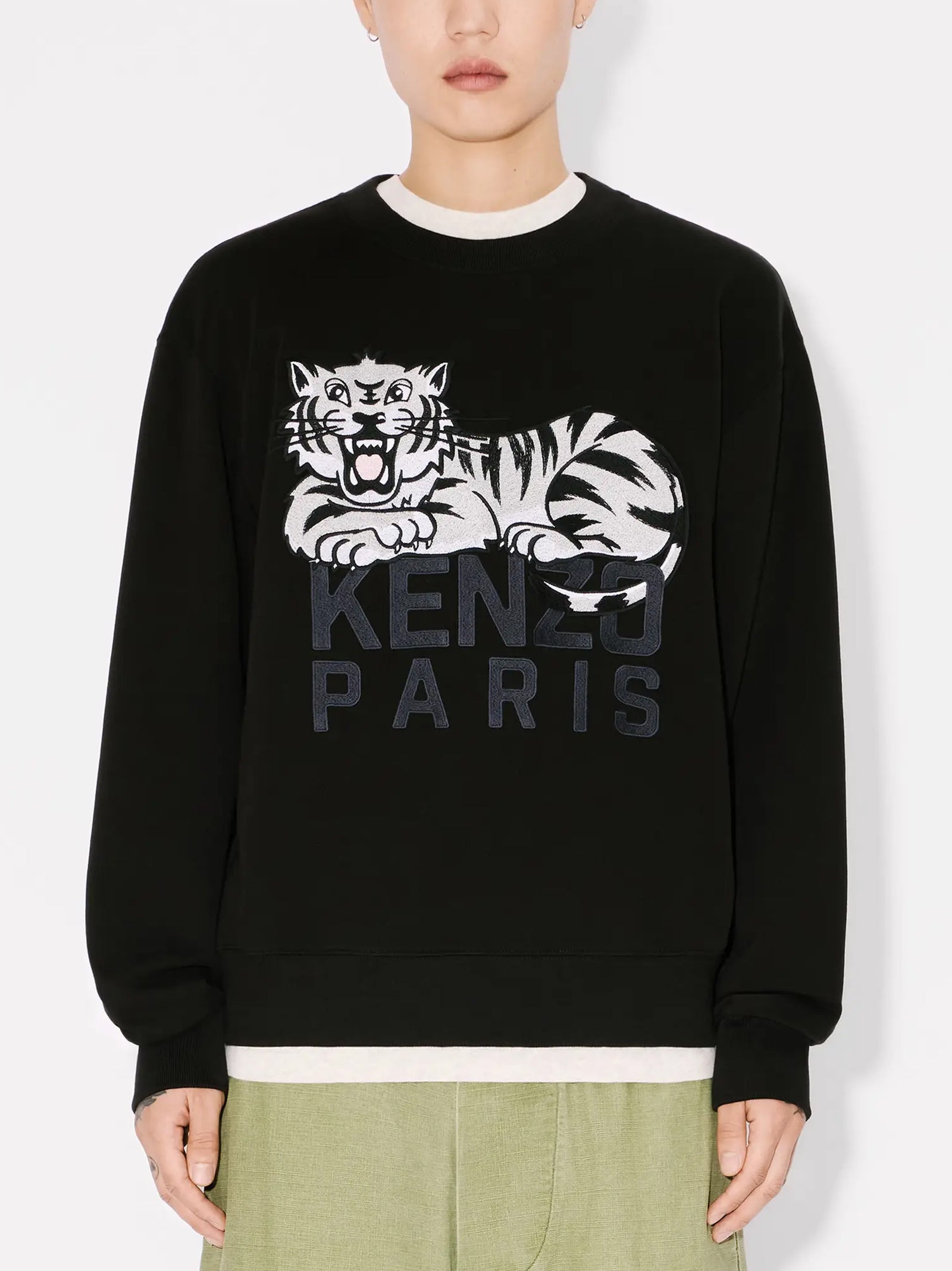 Felpa Ricamata Kenzo Happy Tiger-3