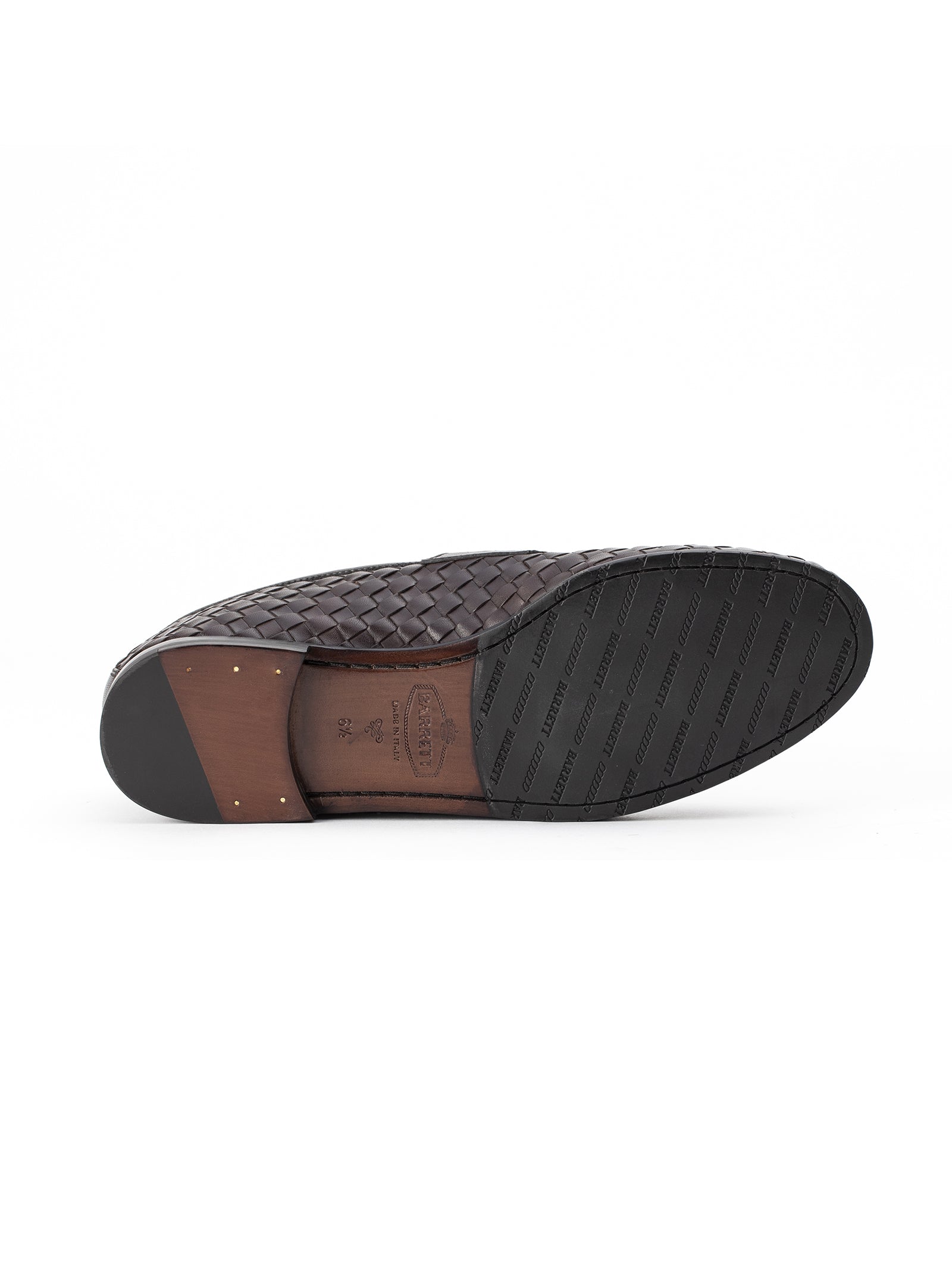 Barrett Mocassino Intrecciato Pelle Brown-3