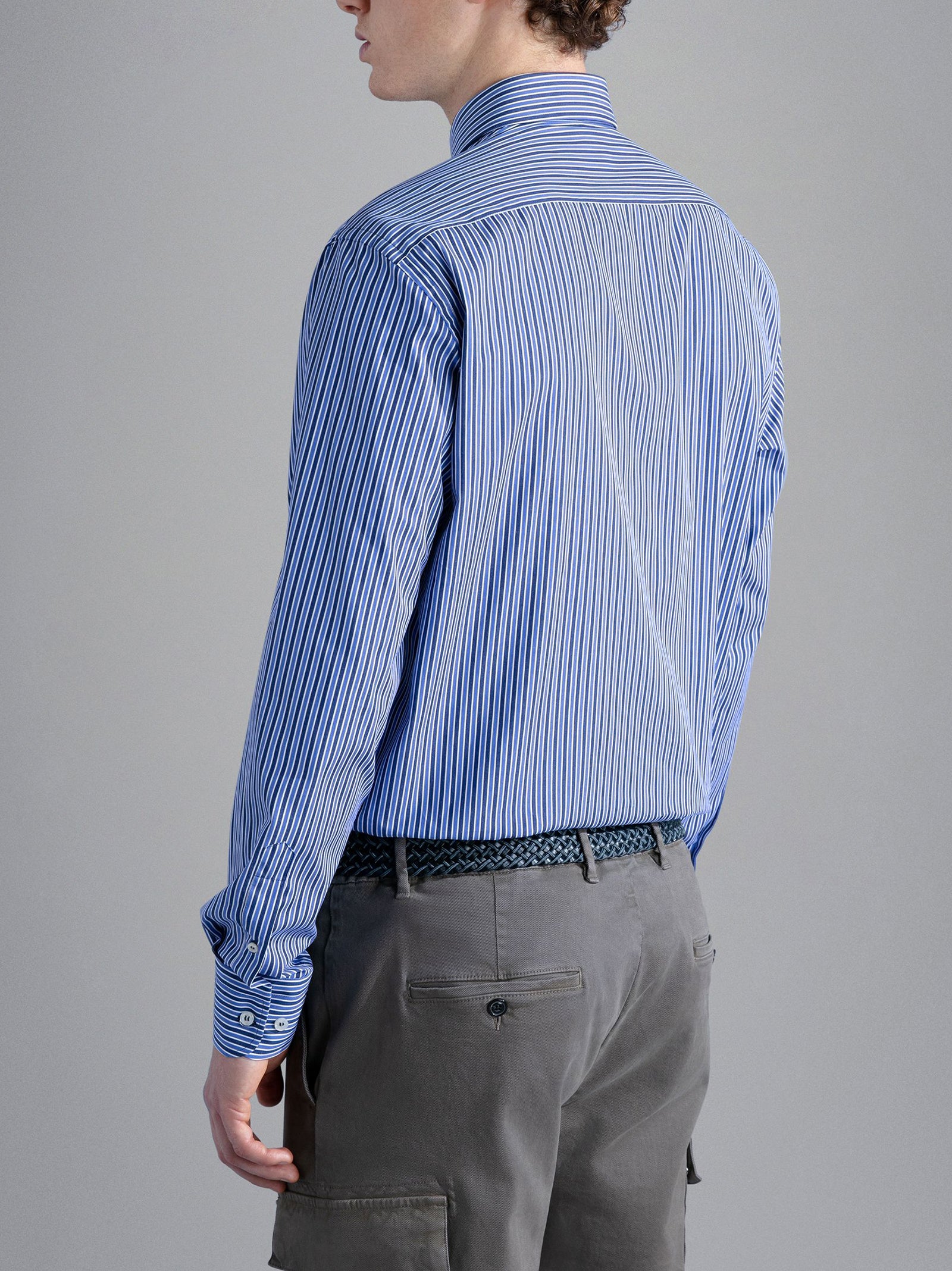 Camicia In Popeline Di Cotone Righe-3