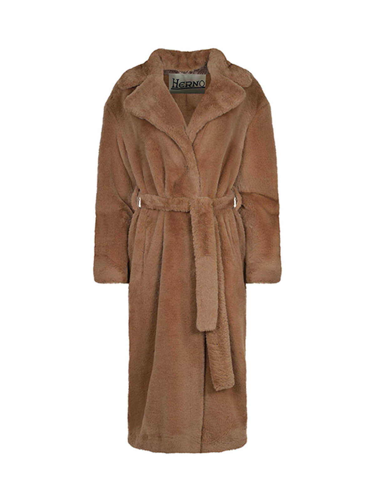 Herno Cappotto Lungo Faux Fur-1