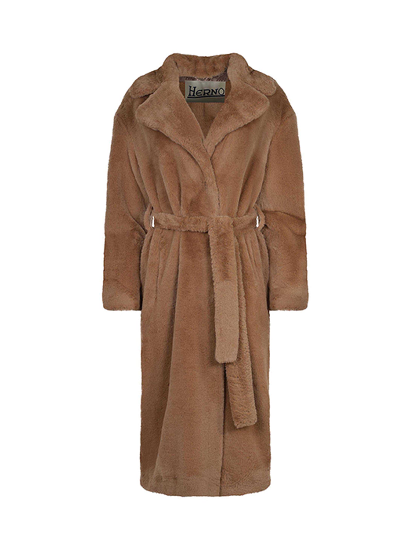 Herno Cappotto Lungo Faux Fur-1