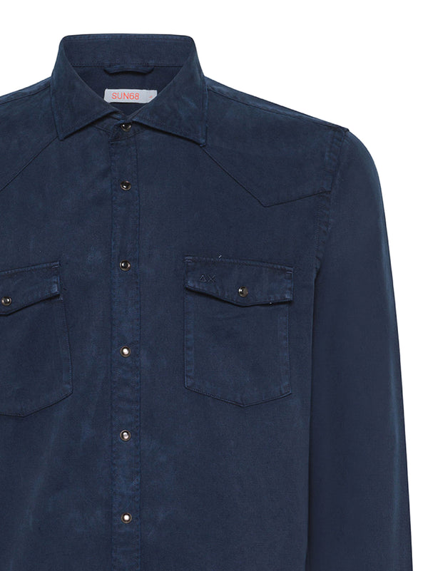 Camicia Gabardine Overdyed-2