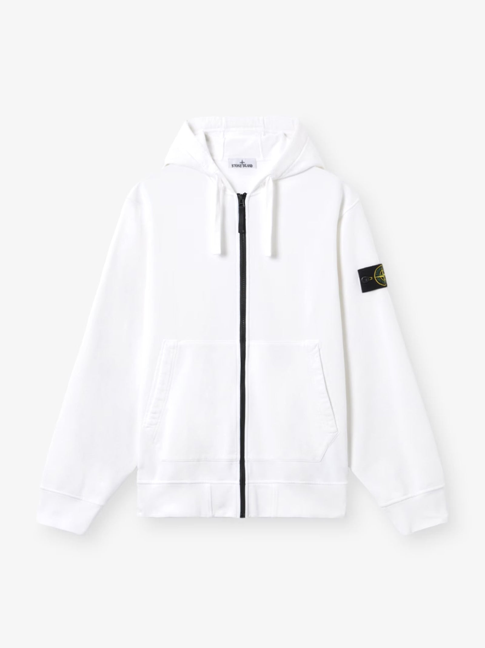 Felpa Vestibilità Regular Con Cappuccio, Zip E Tasch-1