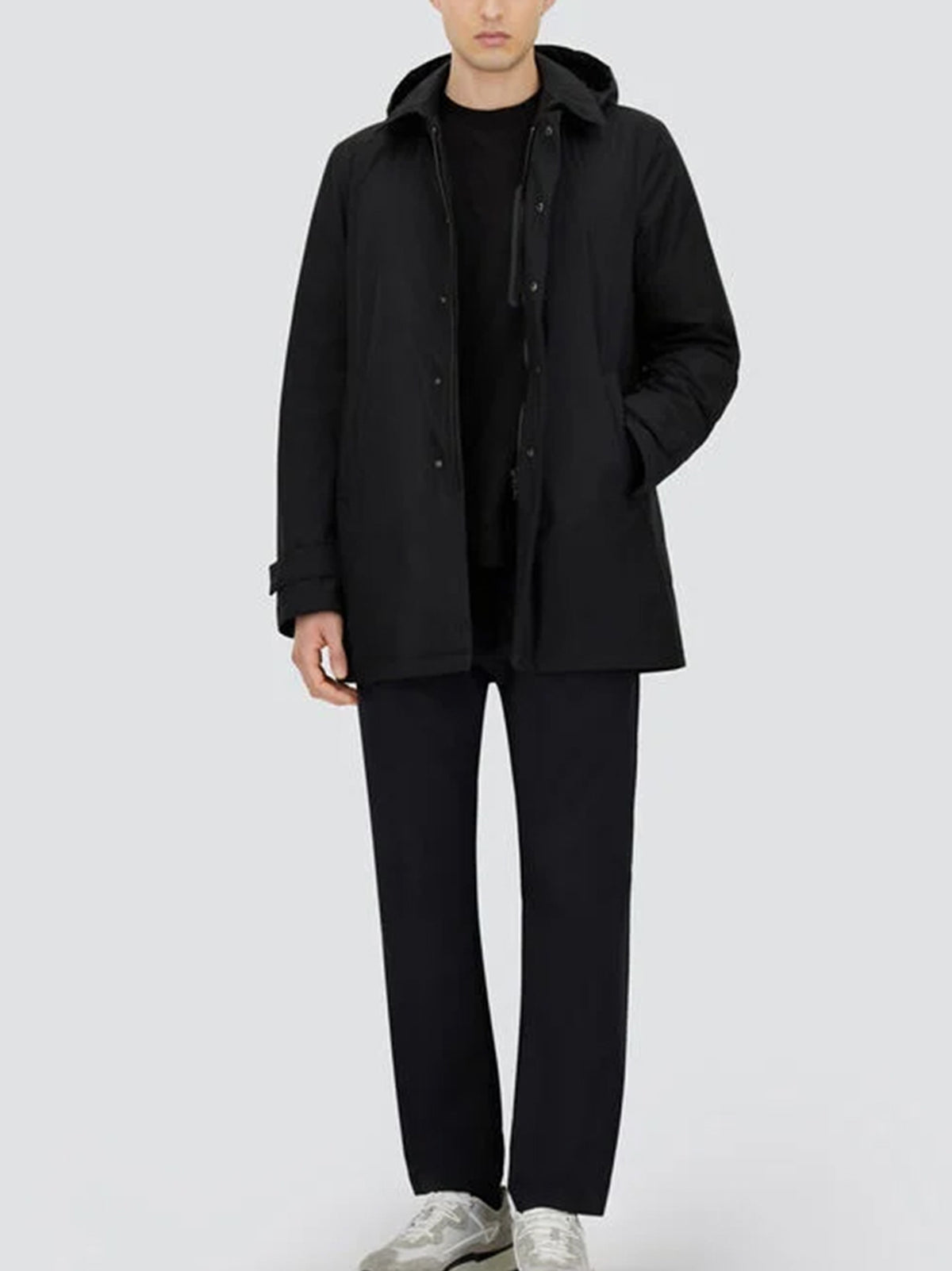 Herno Parka lungo in 2 Layer Windstopper nero-2
