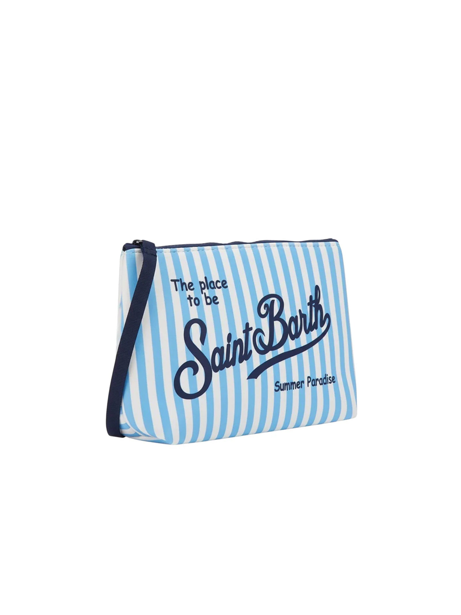 Saint Barth Pochette Aline Righe Mini Celesti-2