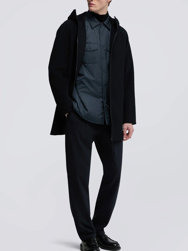 Aspesi Giubbotto Super Doppel In Lana Navy-2