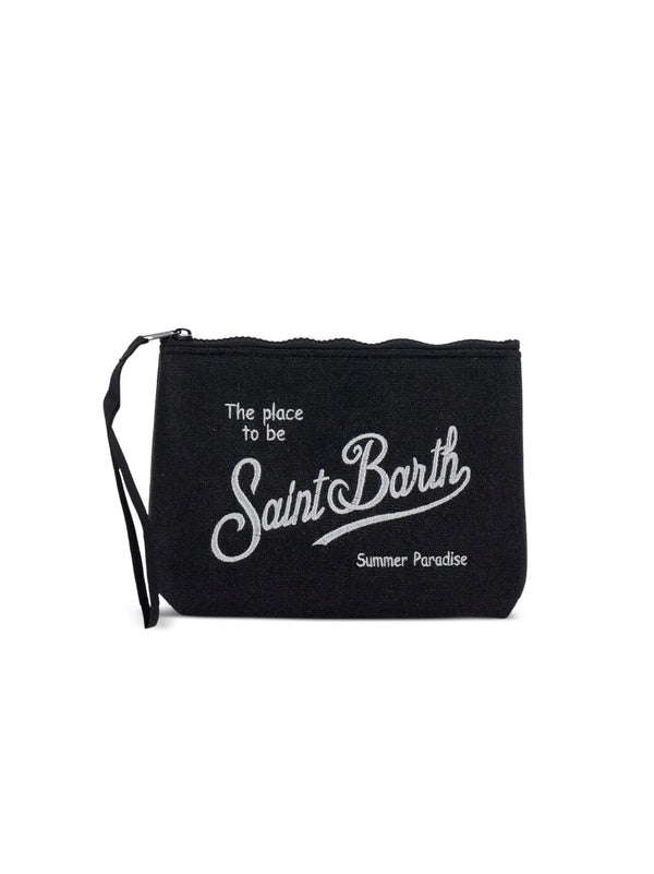 Saint Barth Pochette Aline Lurex Nera