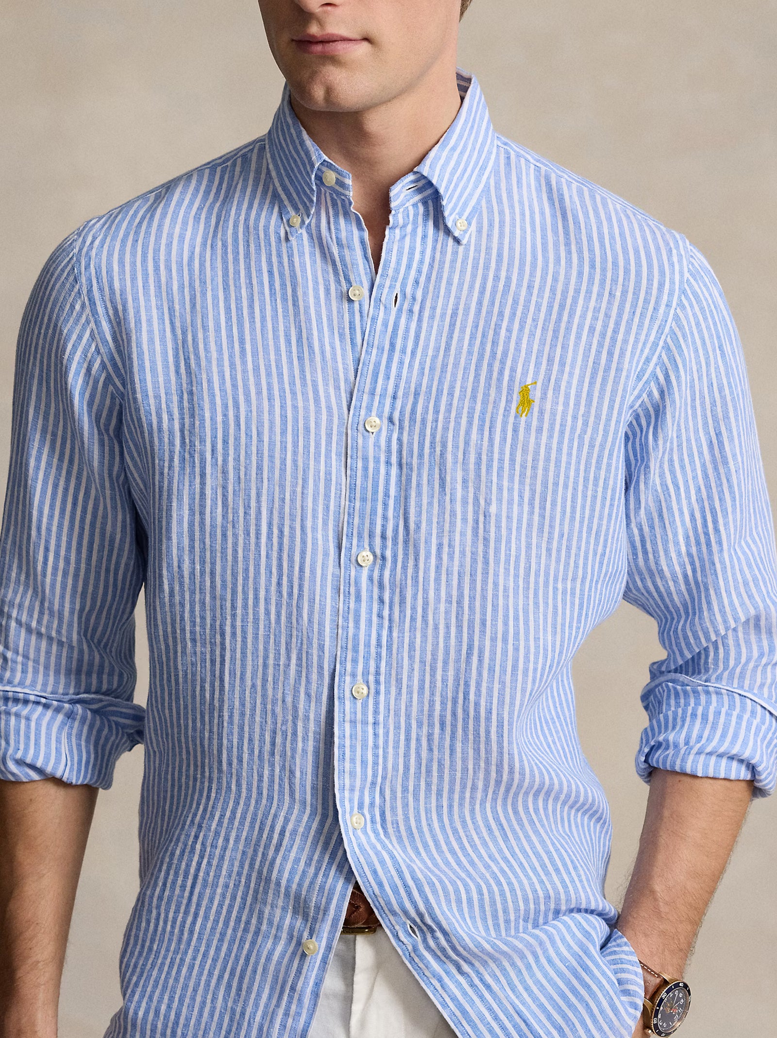 Camicia Sport Rigata-2