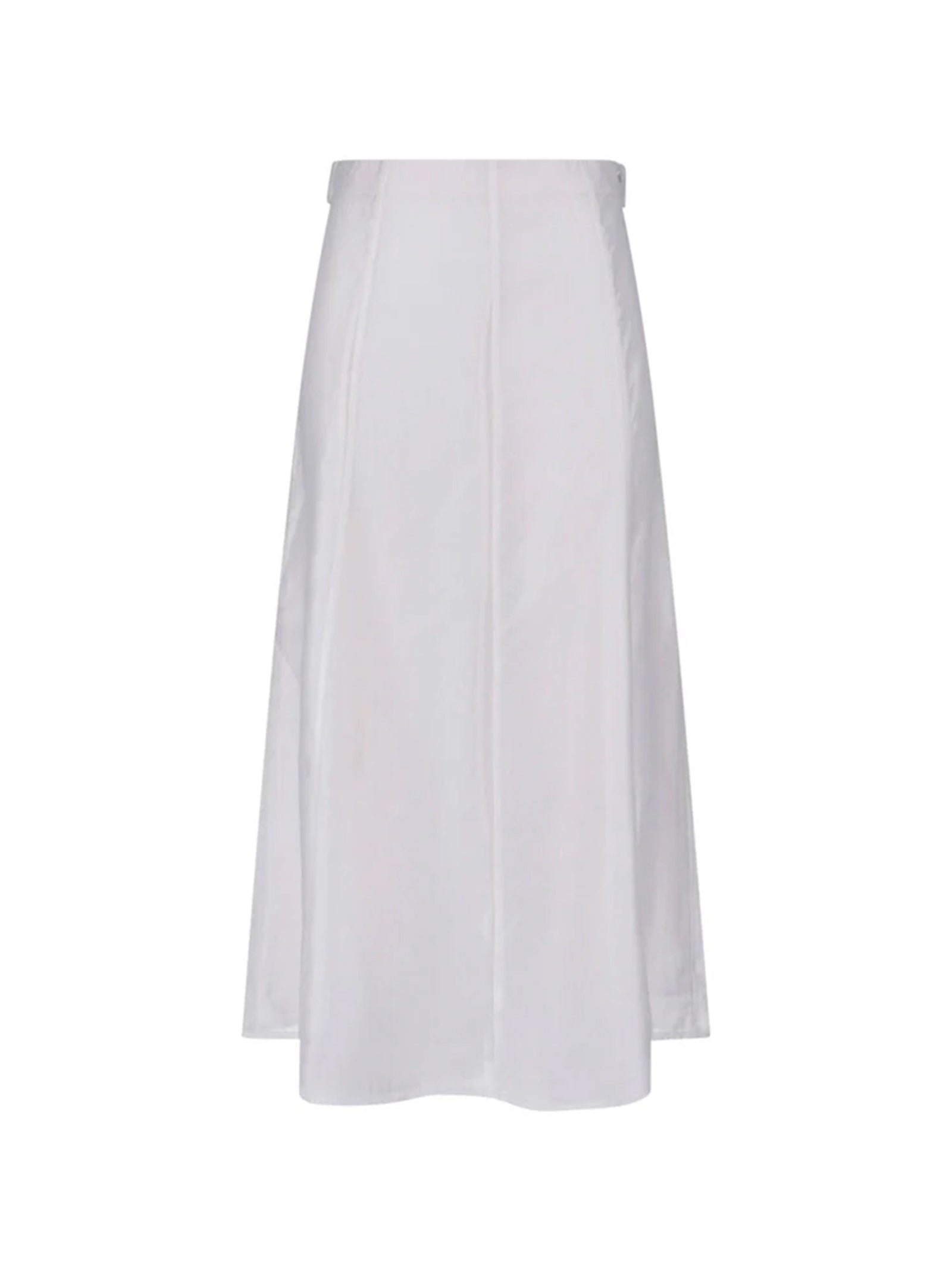 Calvin Klein Gonna Lunga Voile Bianca-1