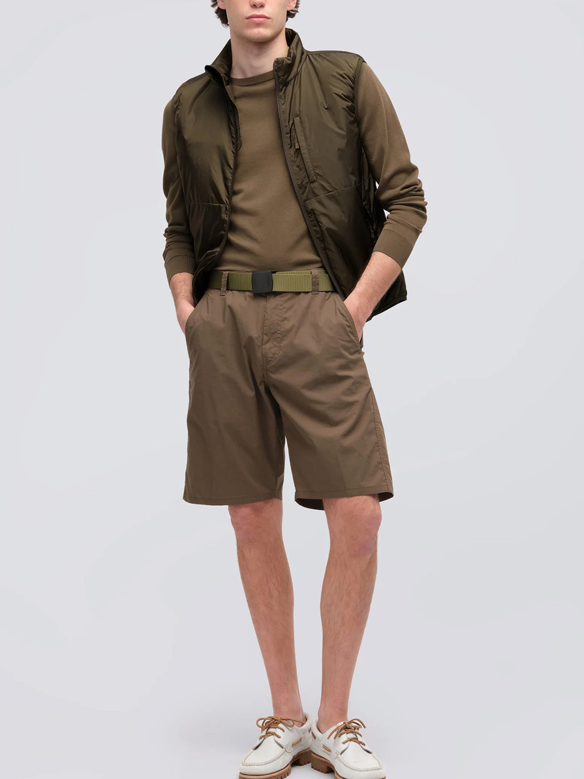 Aspesi Gilet Jil In Nylon Militare-2