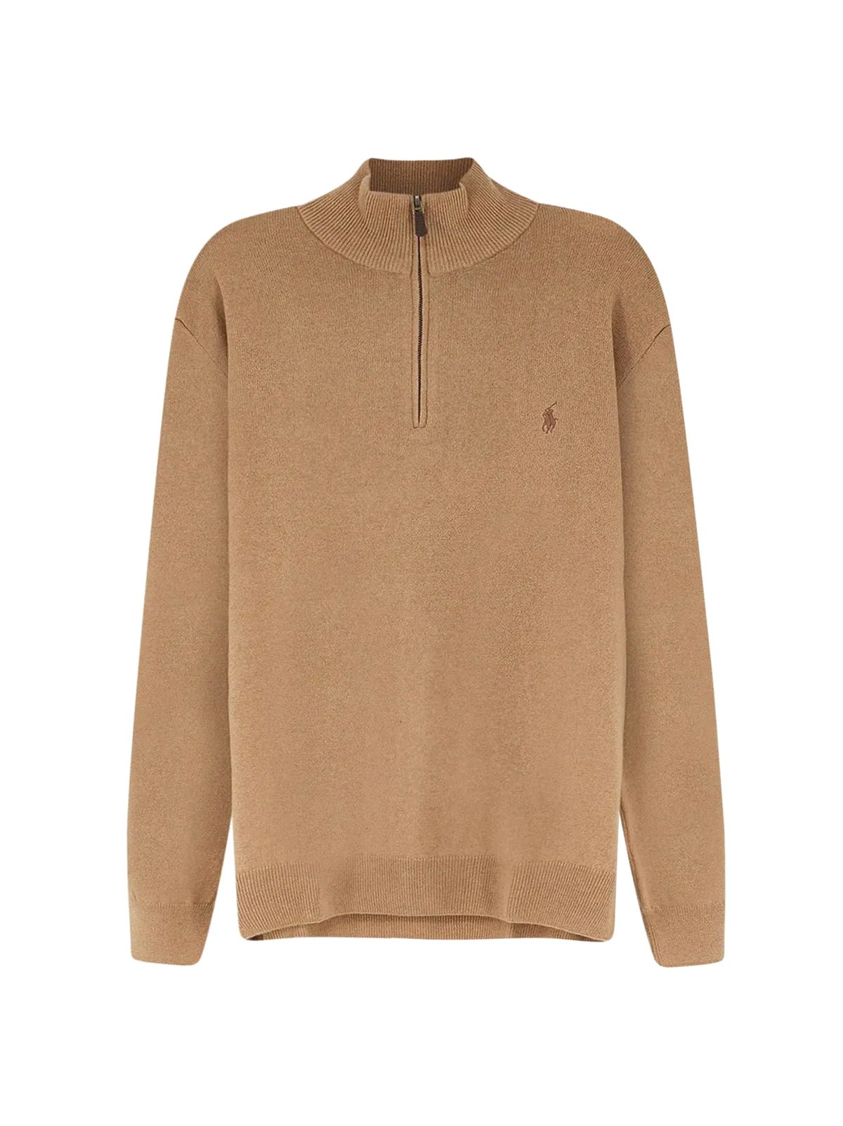 Polo Ralph Lauren Maglia Lana Mezza Zip Light Beige-1