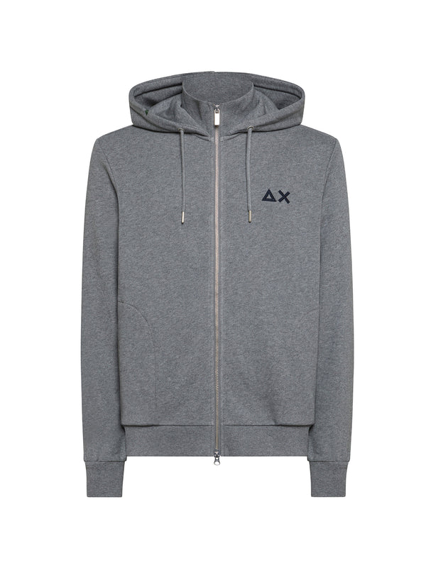 Felpa Zip Con Cappuccio