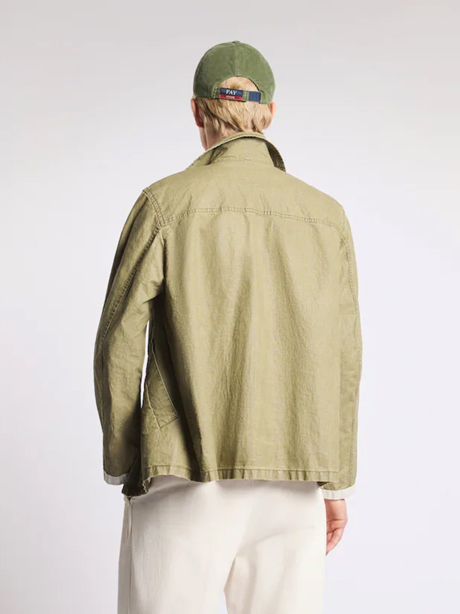 4 Ganci In Tela Di Lino DÉLavé  Fay Archive-6