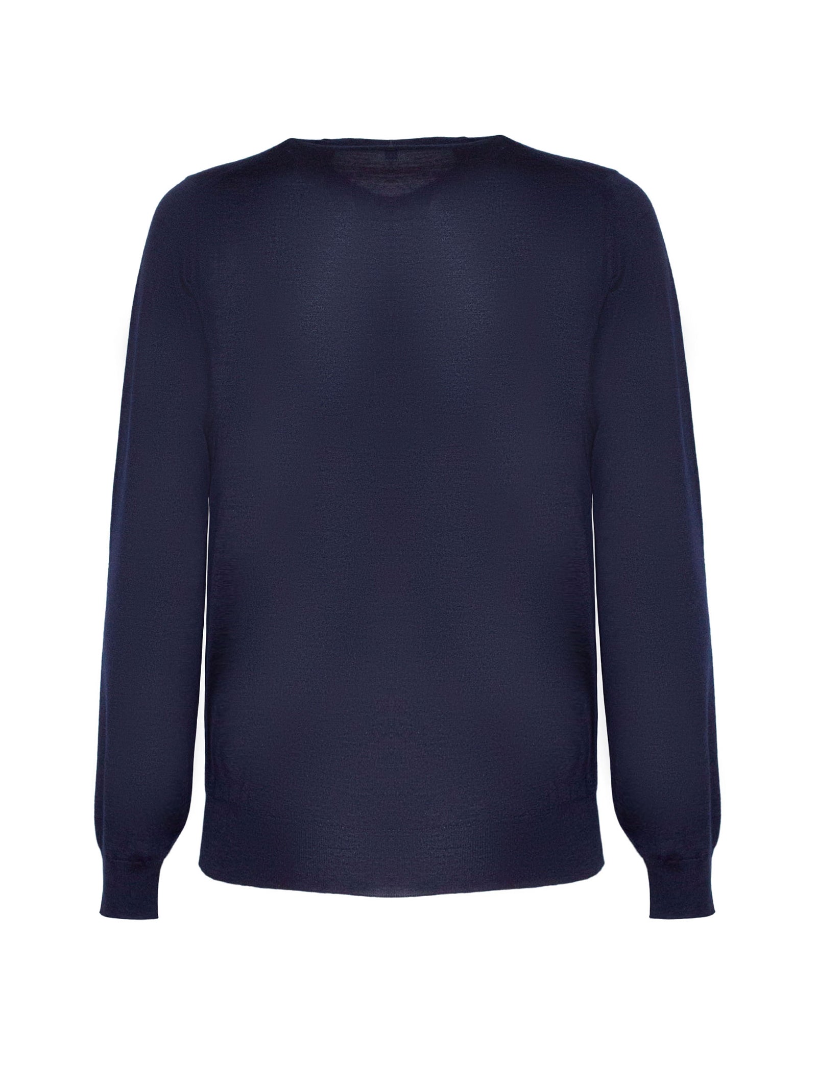 Fedeli Argentina Girocollo In Cashmere E Seta Blu-2