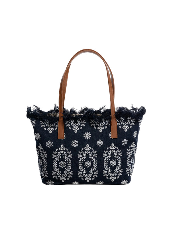 Saint Barth City Bag Mid Sangallo Blu-2
