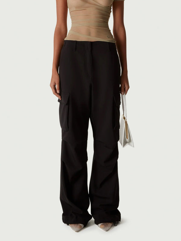 Pantaloni Cargo A Gamba Larga-2