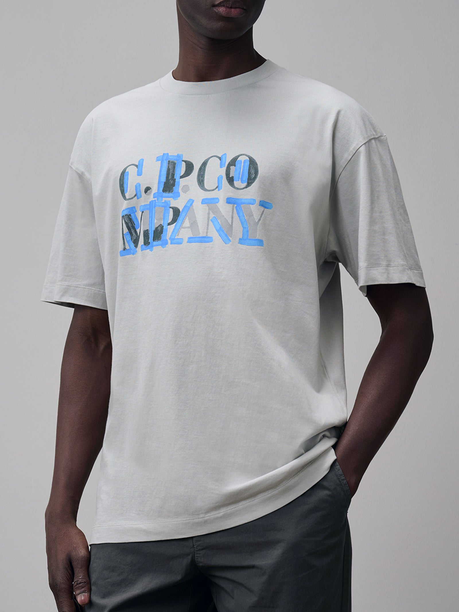 Jersey Blurred Logo T-Shirt-2