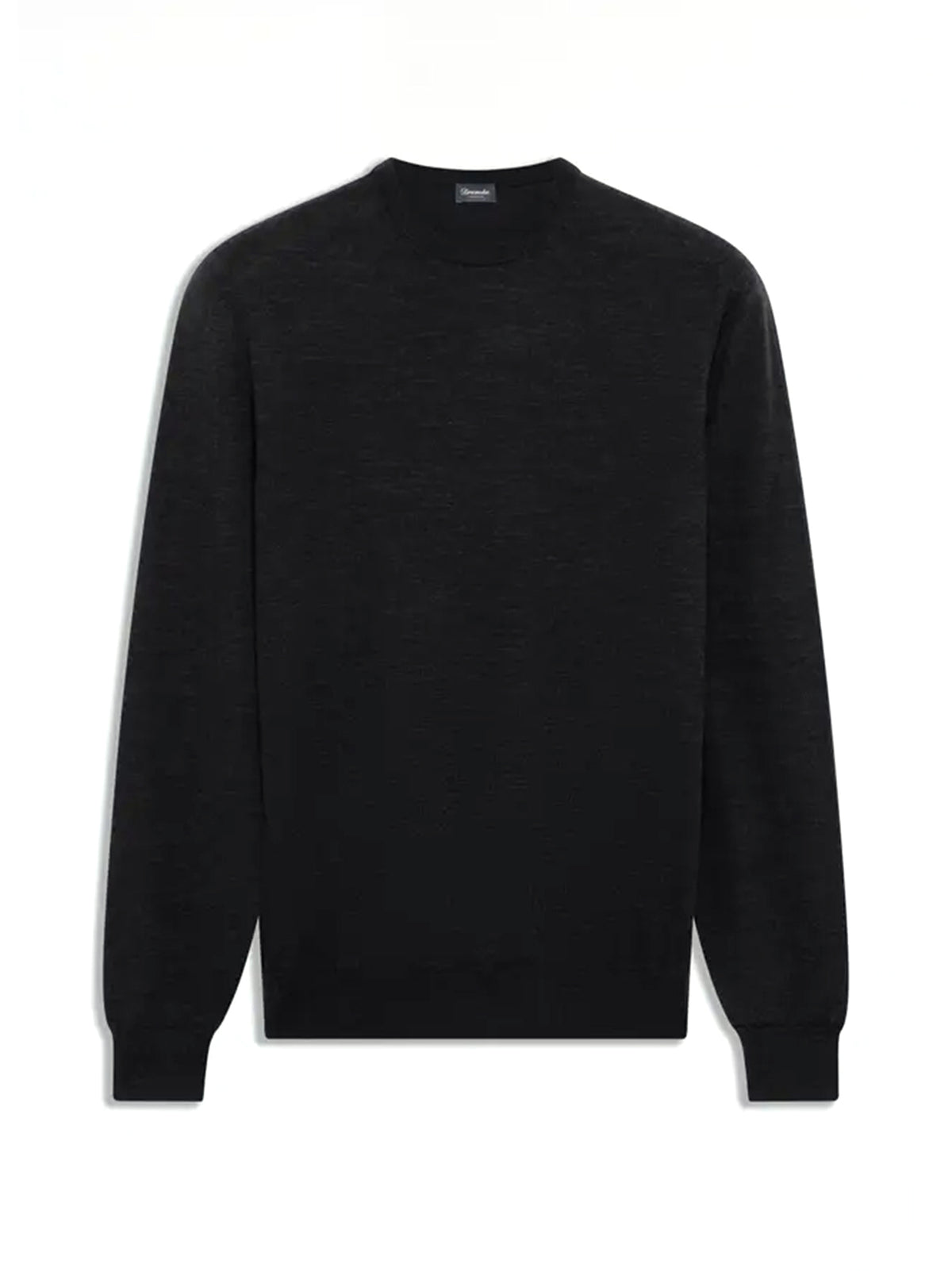 Drumohr Maglia Girocollo In Lana Merino Carbone-1