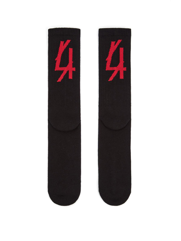 44Label Calzini Neri Socks Cotton
