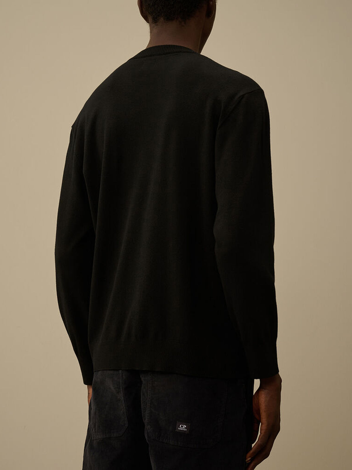 Maglia Girocollo Extrafine Merino Wool Nero-3