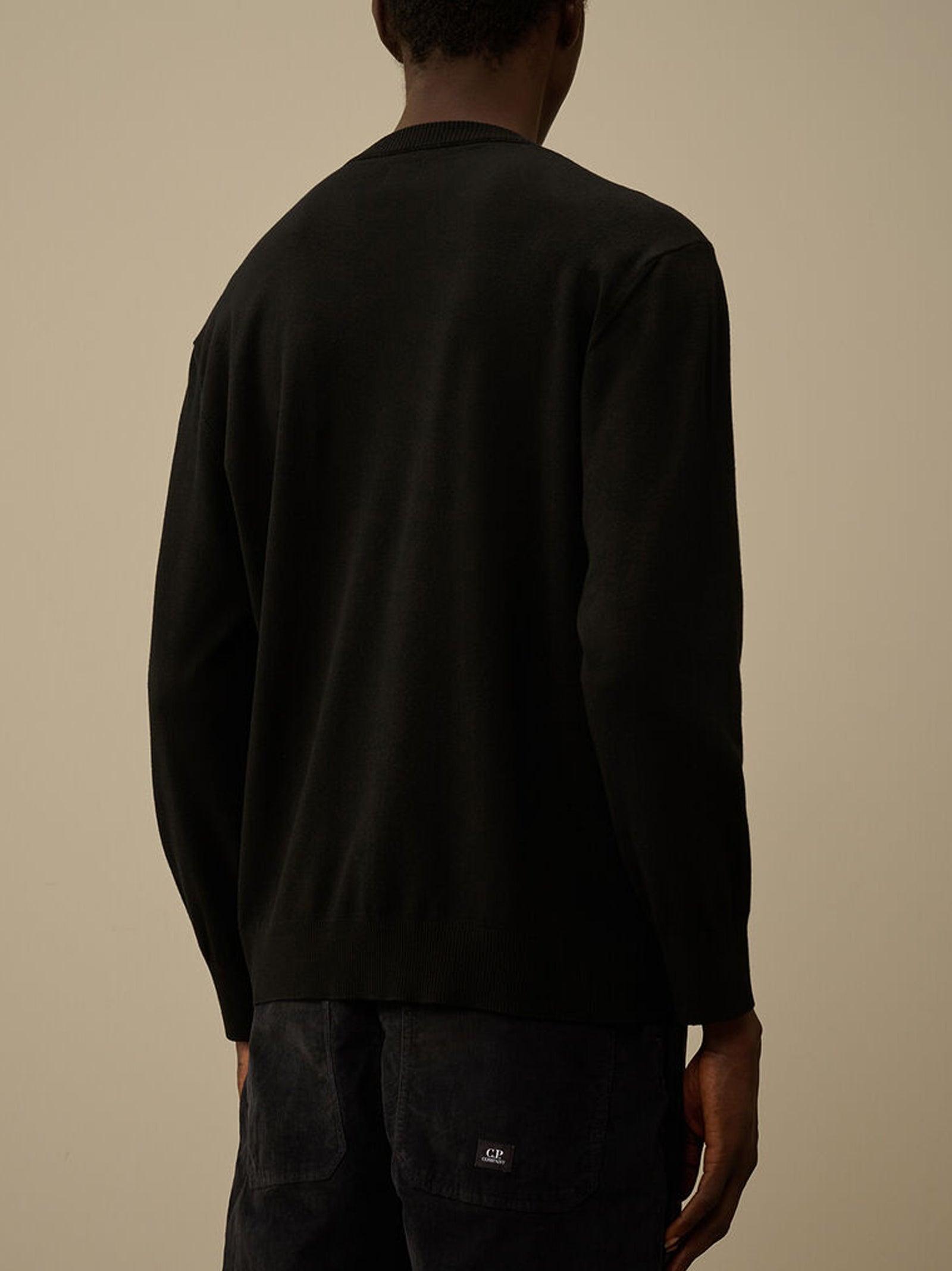 Maglia Girocollo Extrafine Merino Wool Nero-3