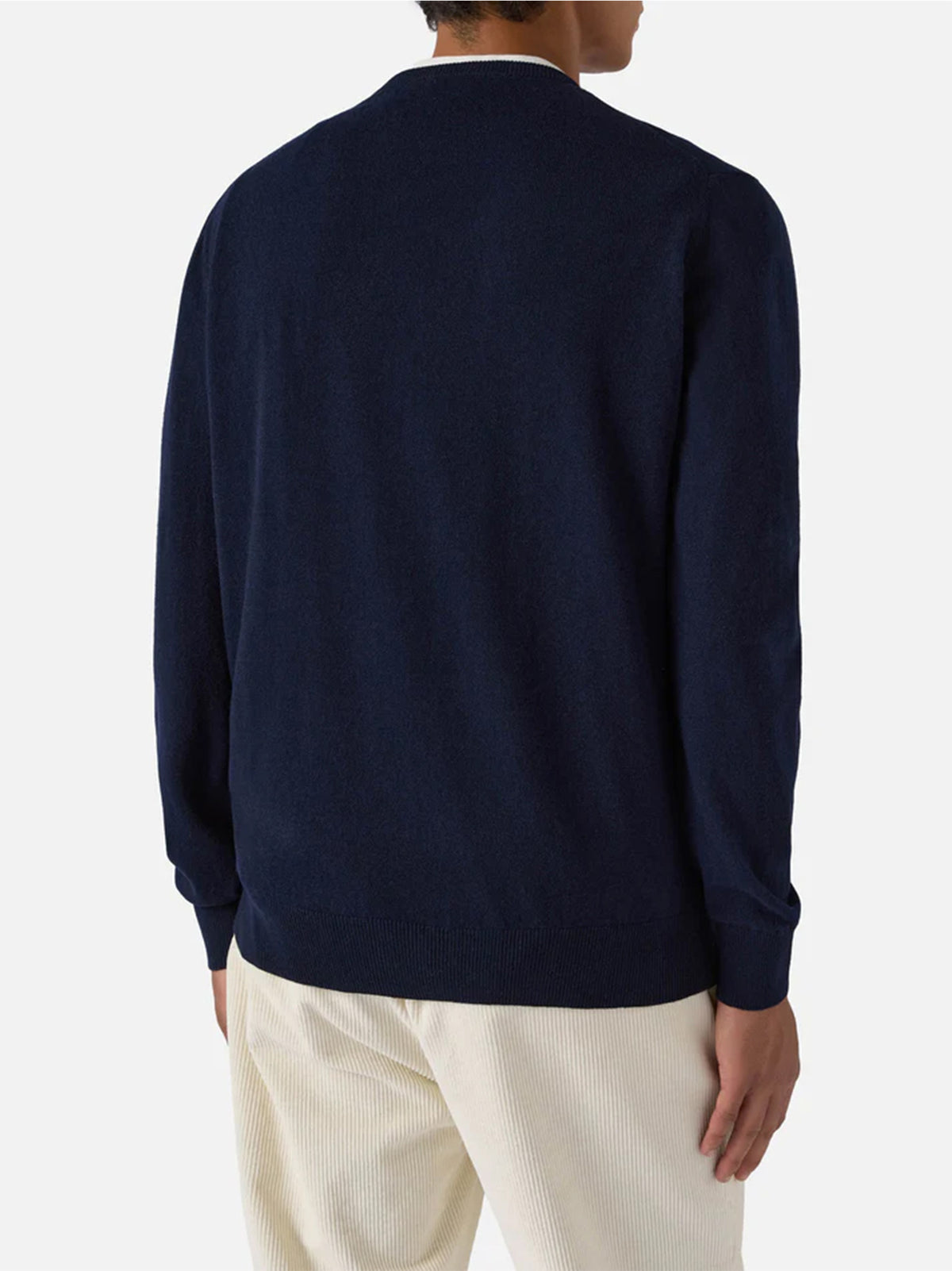 Saint Barth Maglione Regent In Lana E Cashmere Blu Notte-3