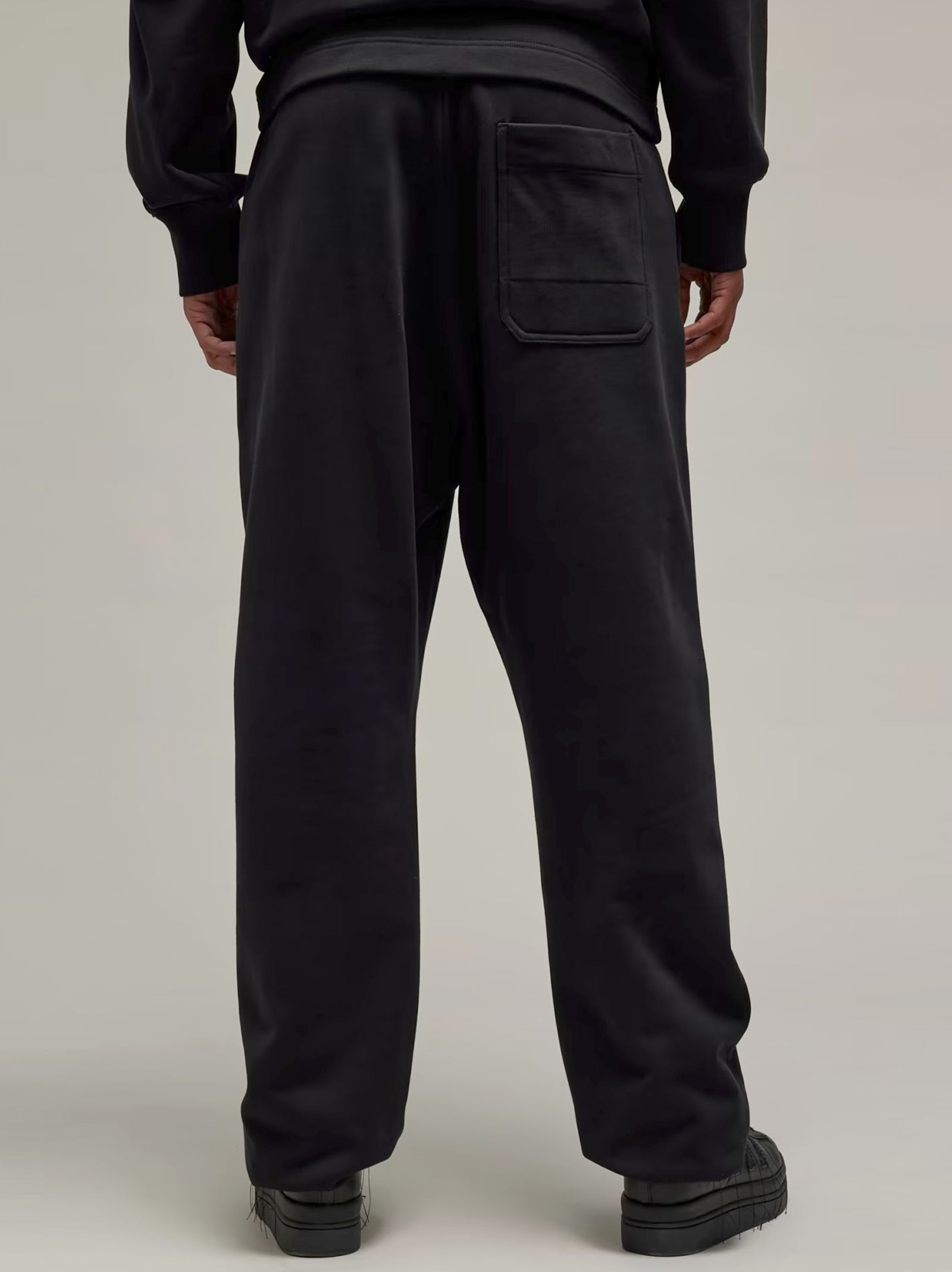 Organic Cotton Terry Cuff Straight Pants-3